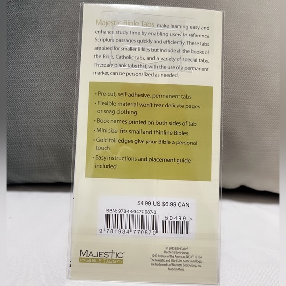 Magestic tradicional Gold-Edged bible Tabs 2 FOR 8$ - Picture 3 of 5